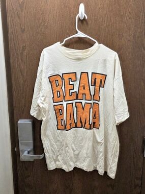 Castaways Graphic Tee in Cream & Orange